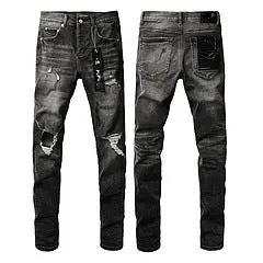 High Street Jeans Black Slim Fit Stretch Skinny FLIPSTYLEZLLC denim, front & back view on Tampa Home & Garden Store