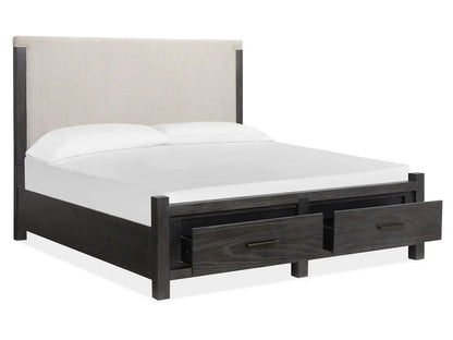 Plum Creek Upholstered Panel Storage Bed