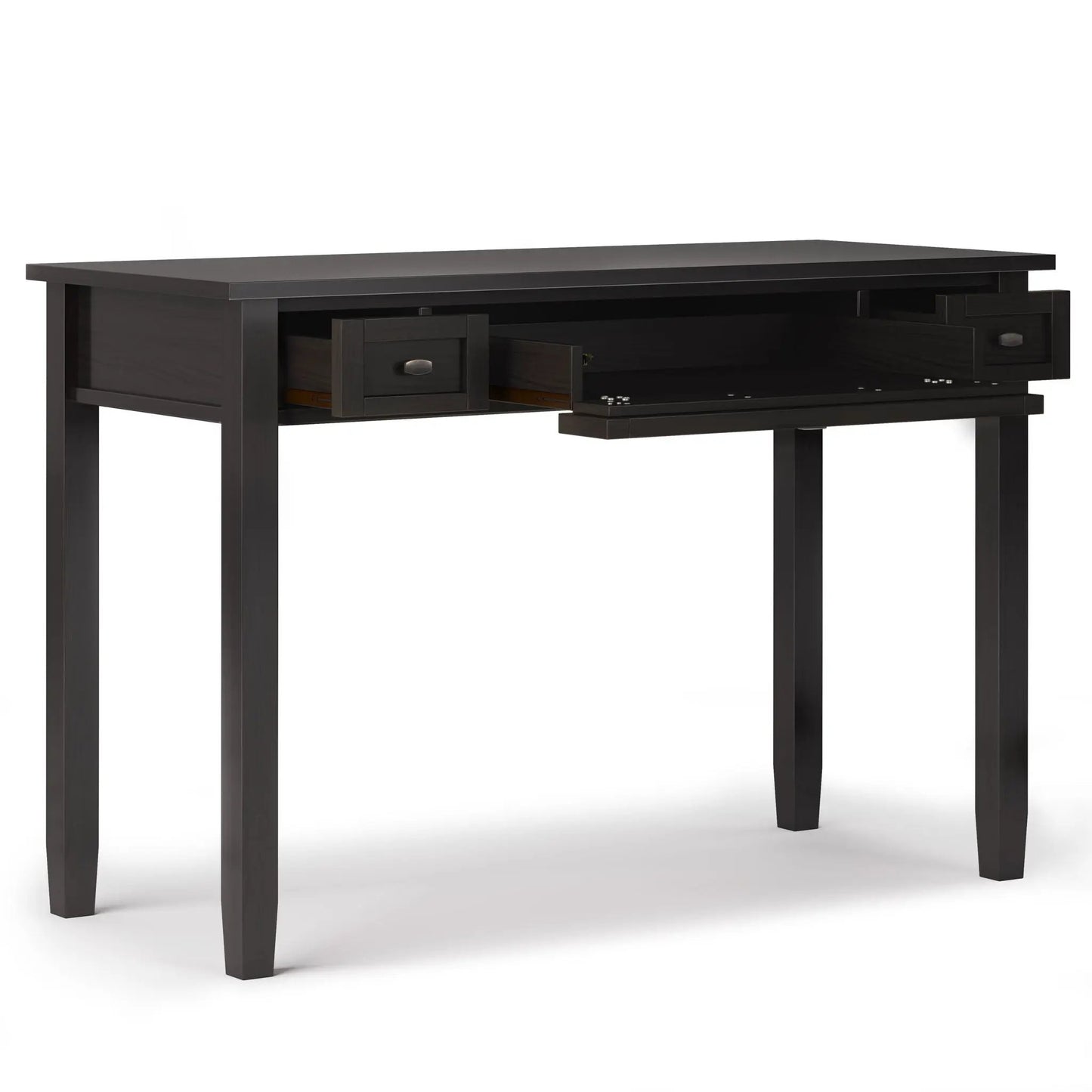 Dark espresso shaker desk with drawers and pull-out tray by Unique Piece Furniture on Tampa Home & Garden Store