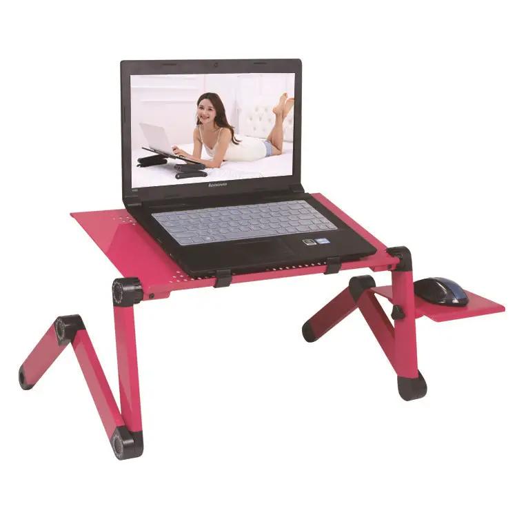 Folding Bed Casual Table Lazy Stand pink laptop desk with adjustable legs FLIPSTYLEZLLC on Tampa Home & Garden Store