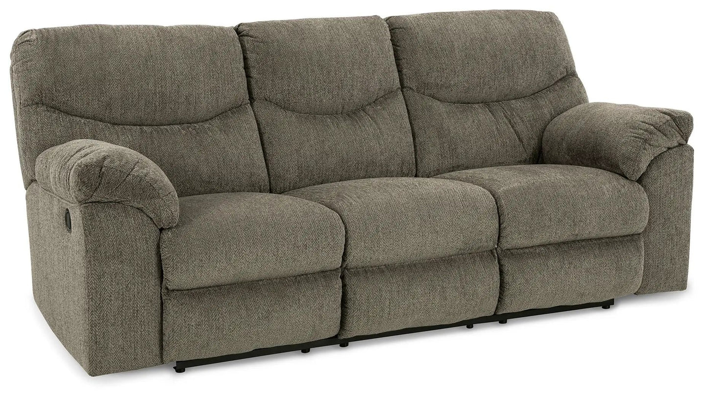 Alphons reclining sofa, 3-seat fabric couch in taupe-brown by Unique Piece Furniture on Tampa Home & Garden Store