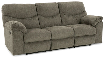 Alphons reclining sofa, 3-seat fabric couch in taupe-brown by Unique Piece Furniture on Tampa Home & Garden Store