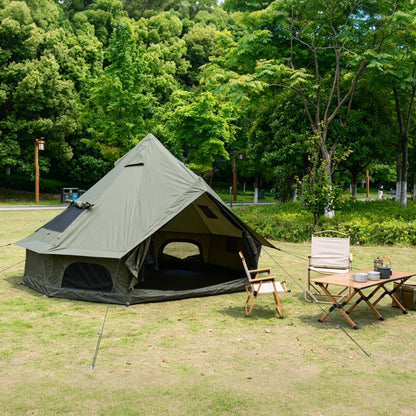 Oxford Bell Tent 13.1ft GemGear olive green tent with stove jack on Tampa Home & Garden Store