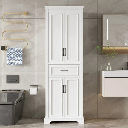 Freestanding Vanity With 4 Doors and 1 Drawer
