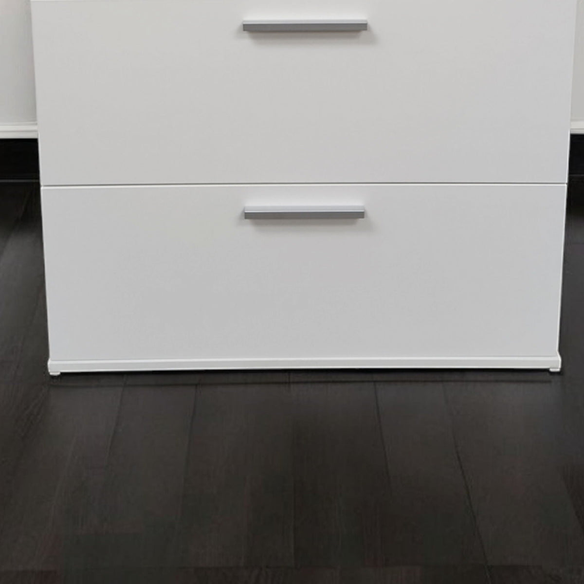 3 Drawer Modular Jumbo Chest in white by HouseOfZazla with metal handles accent chest on Tampa Home & Garden Store