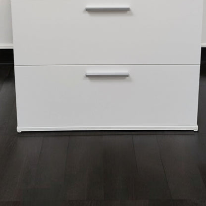 3 Drawer Modular Jumbo Chest in white by HouseOfZazla with metal handles accent chest on Tampa Home & Garden Store