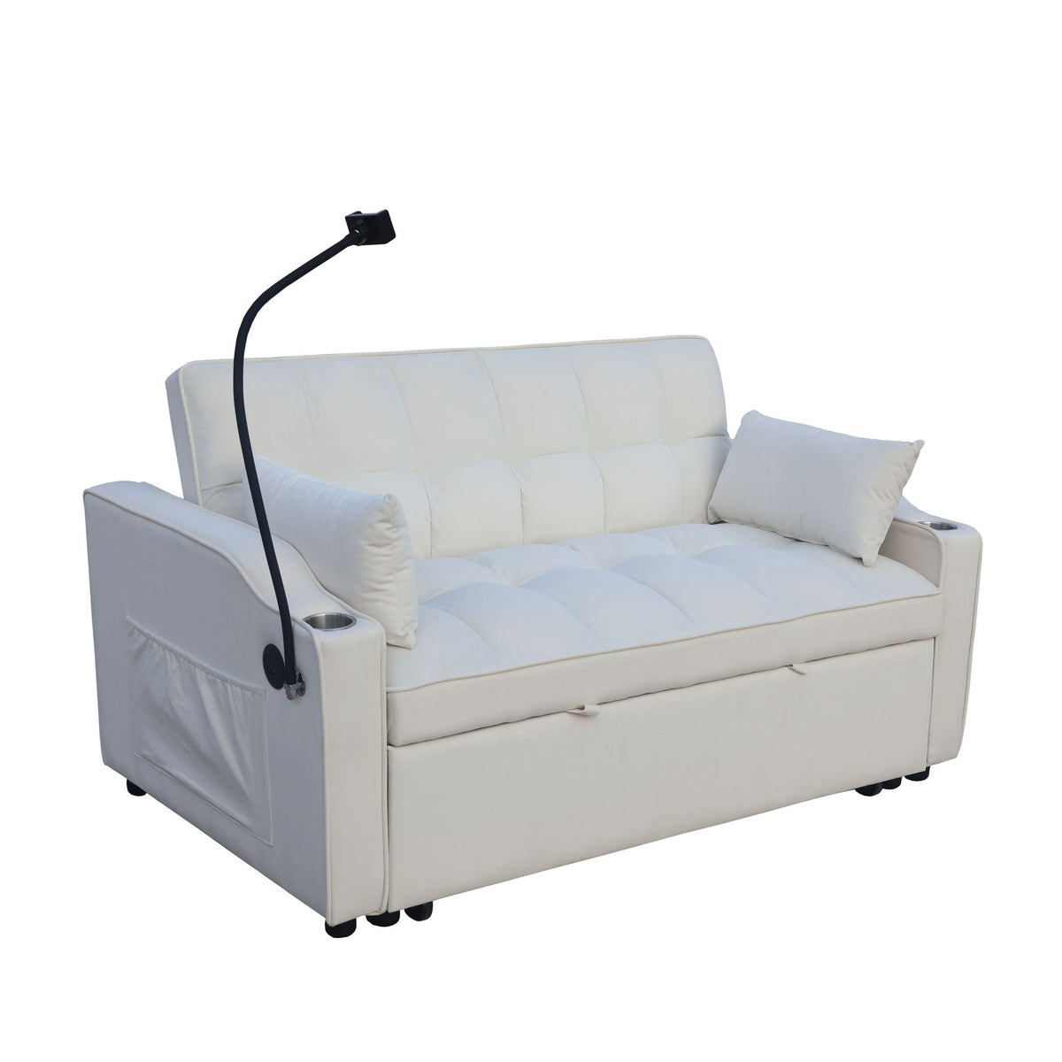 Modern Loveseat Futon Sofa with Pullout Bed
