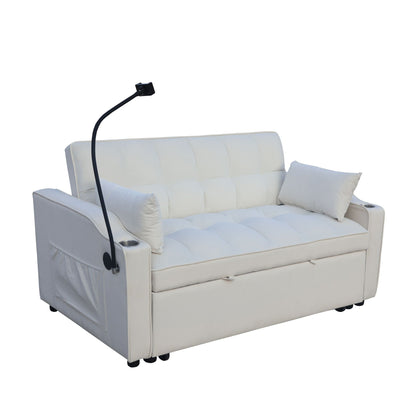 Modern Loveseat Futon Sofa with Pullout Bed
