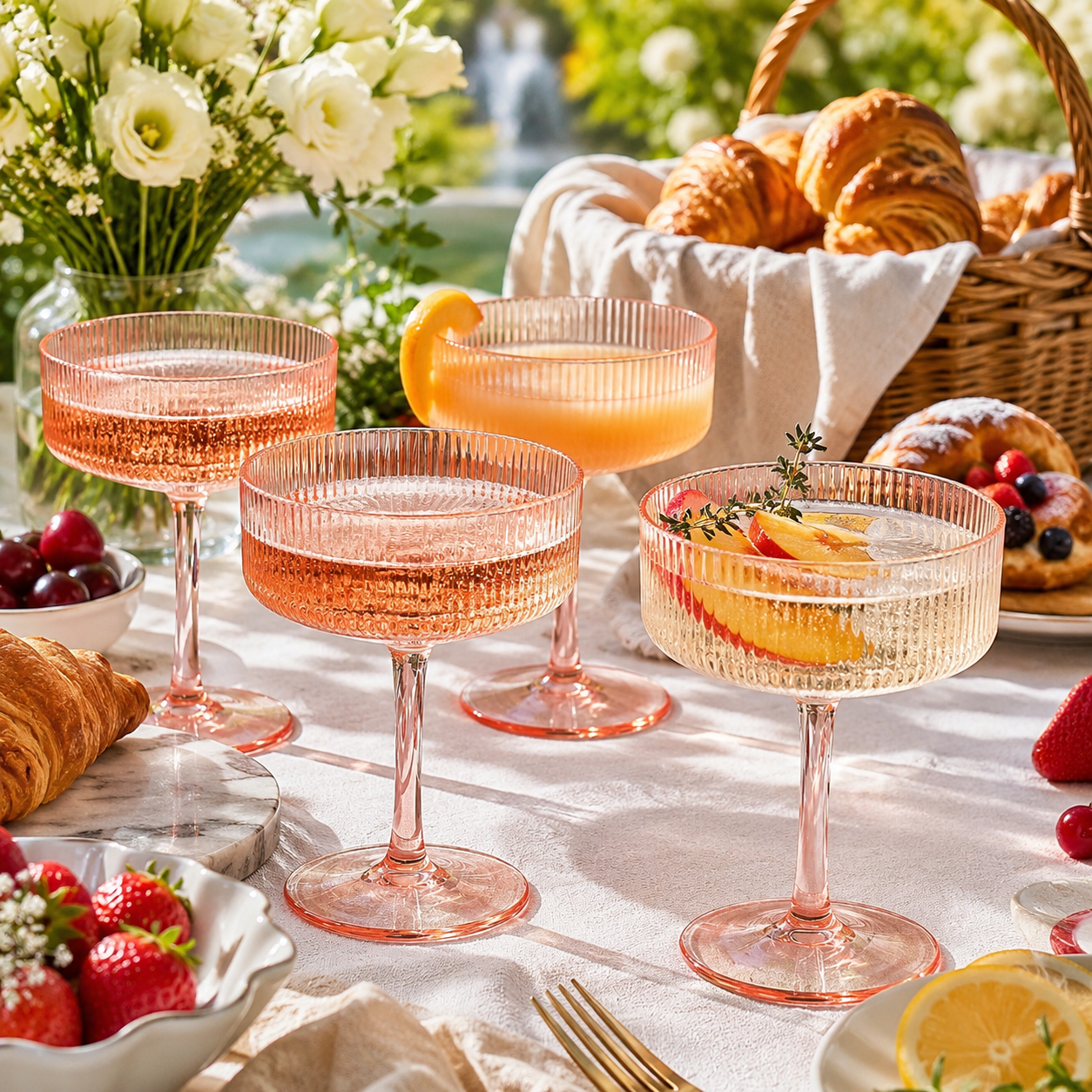 Madrid Acrylic Champagne Glasses Set of Four