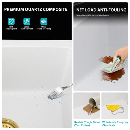 Quartz and Composite Undermount Kitchen Sink