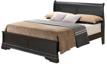 Premium Panel Sleigh Bed with Low Footboard