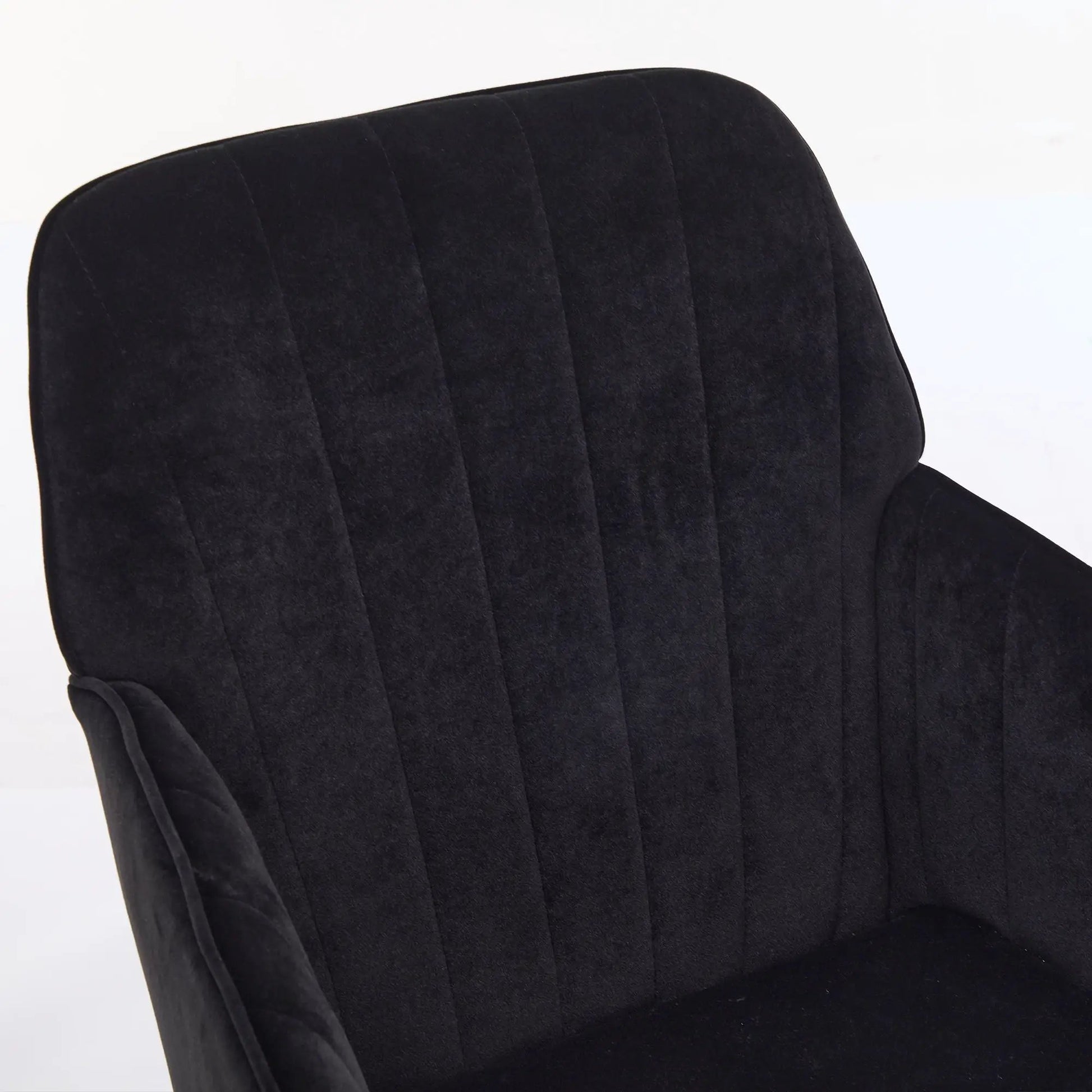Adjustable ergonomic swivel office chair back in black fabric Unique Piece Furniture on Tampa Home & Garden Store