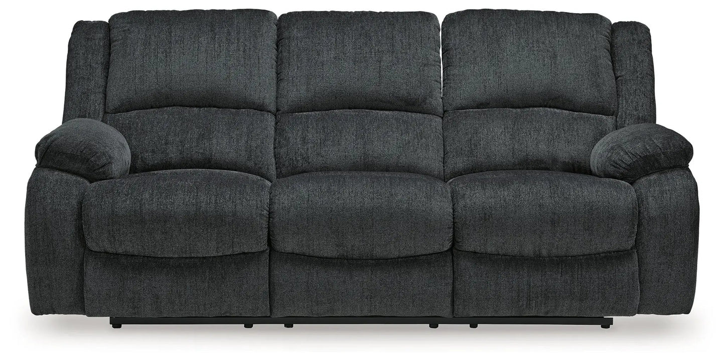 Draycoll reclining sofa in charcoal gray fabric by Unique Piece Furniture on Tampa Home & Garden Store