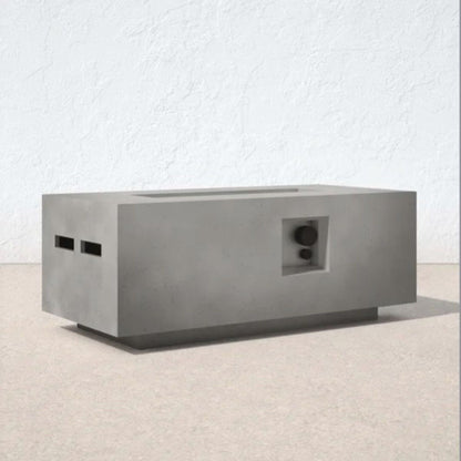 Durable Propane Fire Pit Table and a Gray Cover