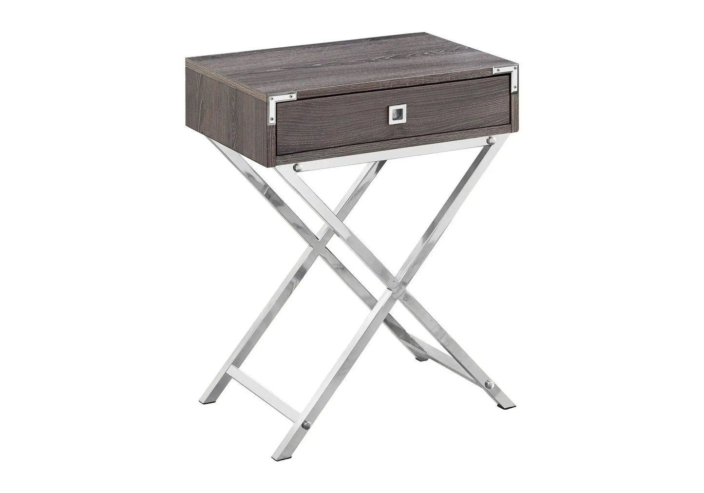 Accent Side Table with Storage Drawer Modern