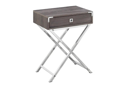 Accent Side Table with Storage Drawer Modern