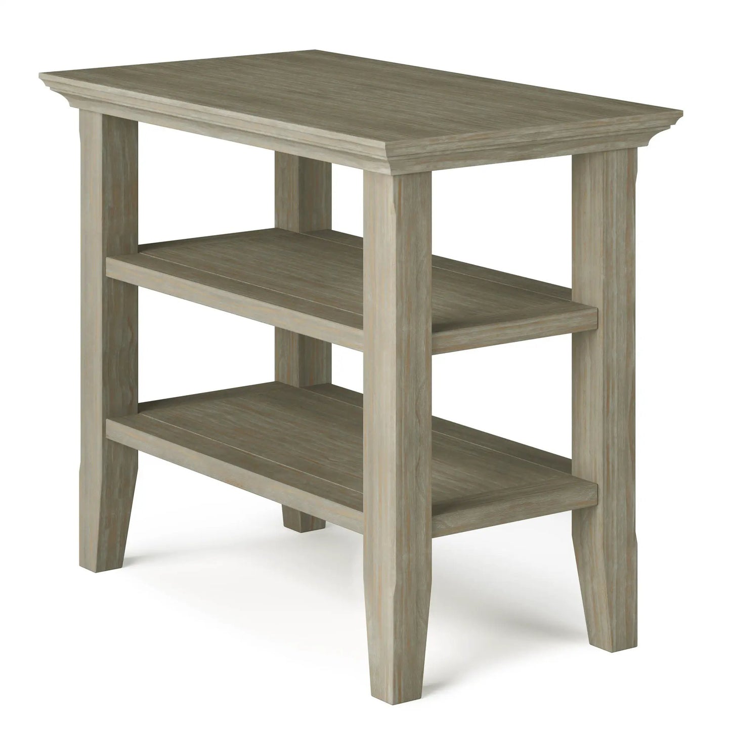 Acadian Narrow Side Table Handcrafted Solid Wood