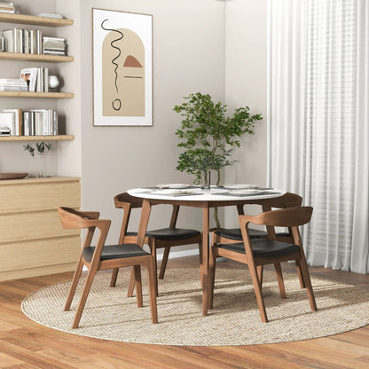 Alina Dining Table in Solid Wood and Contemporary