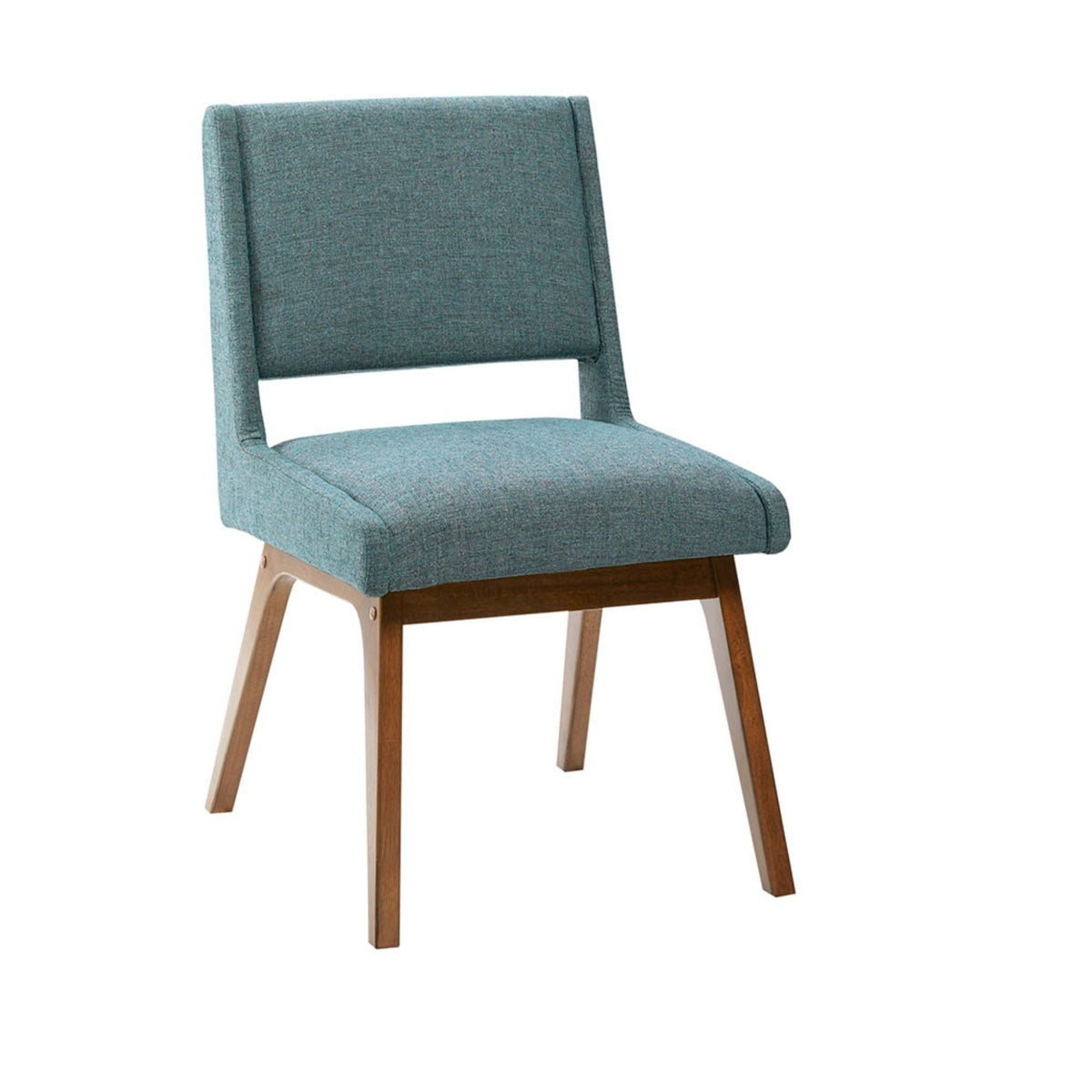 Blue upholstered dining chair set with retro design, 2 chairs by HouseOfZazla on Tampa Home & Garden Store