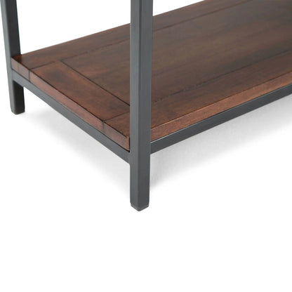 Skyler Solid Mango Wood Table and Metal Base