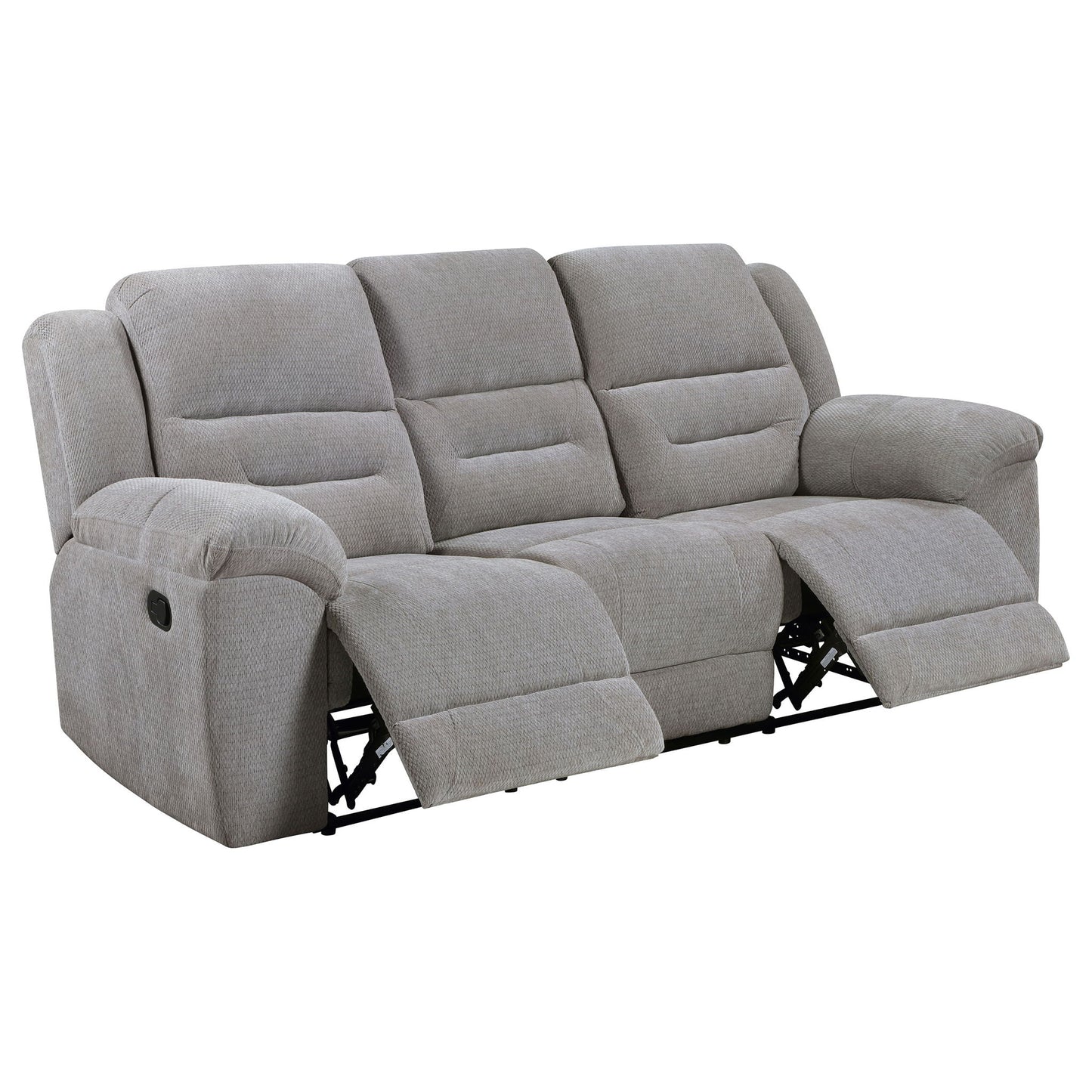 Sebring Gray Manual Reclining Sofa And Loveseat