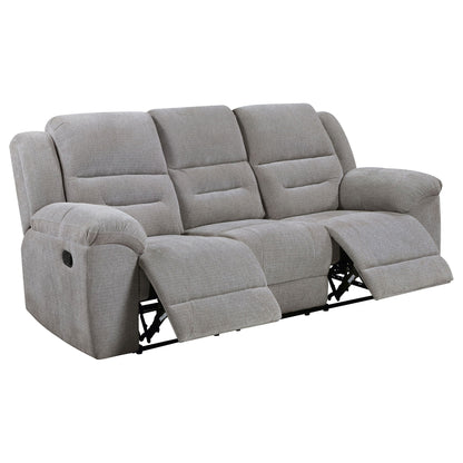 Sebring Gray Manual Reclining Sofa And Loveseat