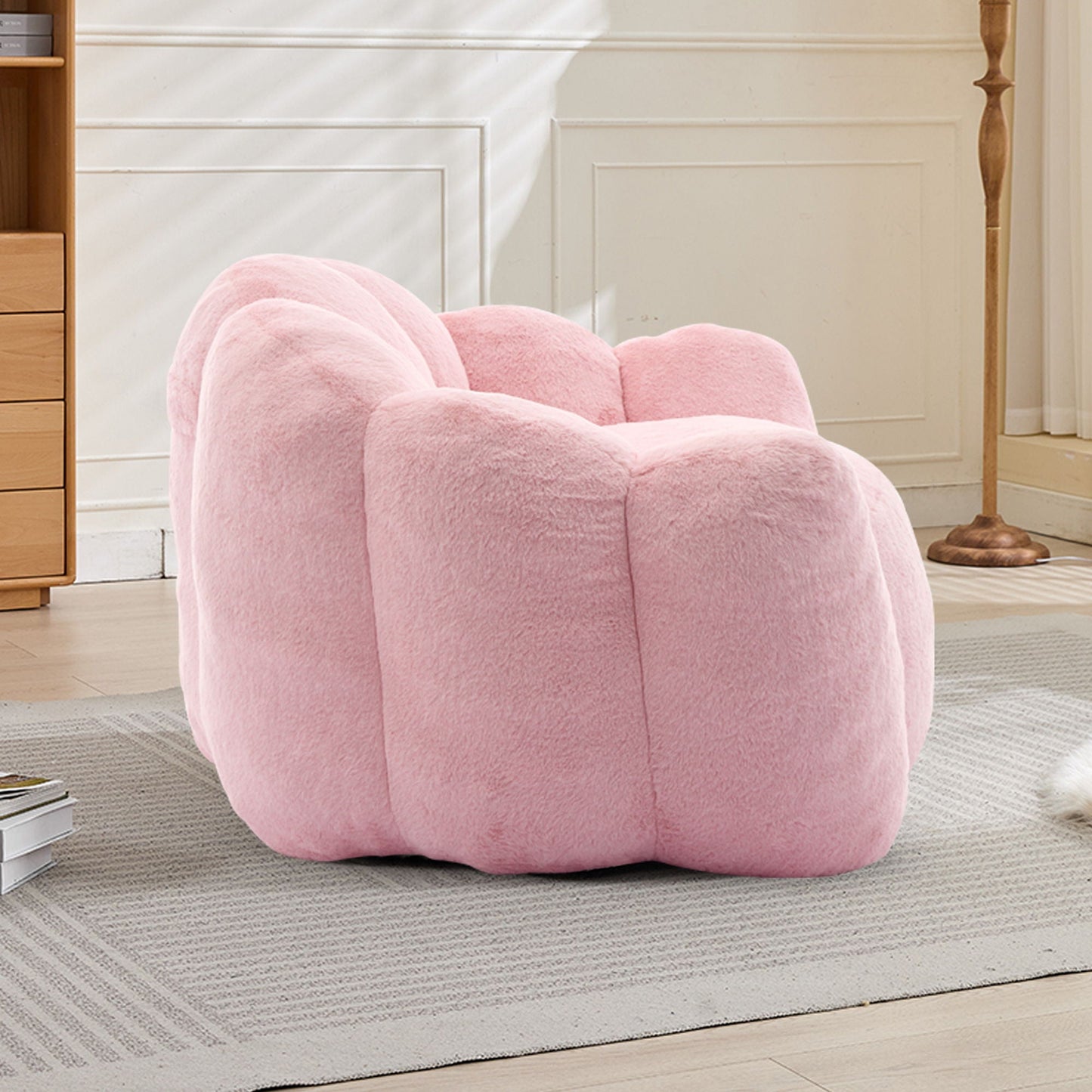Elegant Lotus Style Pull Down Sofa with Legs