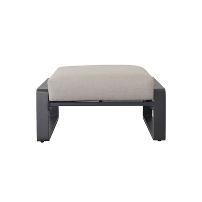 Light brown outdoor ottoman set with aluminum frame and removable cushions HouseOfZazla on Tampa Home & Garden Store
