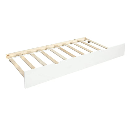 Twin Daybed with Trundle Frame and Solid Pine