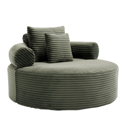Round Sofa Bed and Pillows for the Living Room
