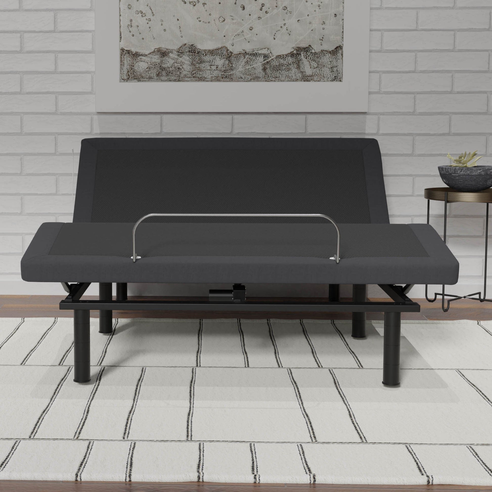Model G2 adjustable base queen with black fabric upholstery on Tampa Home & Garden Store
