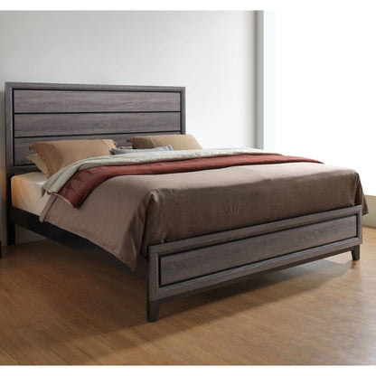 Mirage bed with dark espresso wood panel frame and built-in storage drawers on Tampa Home & Garden Store