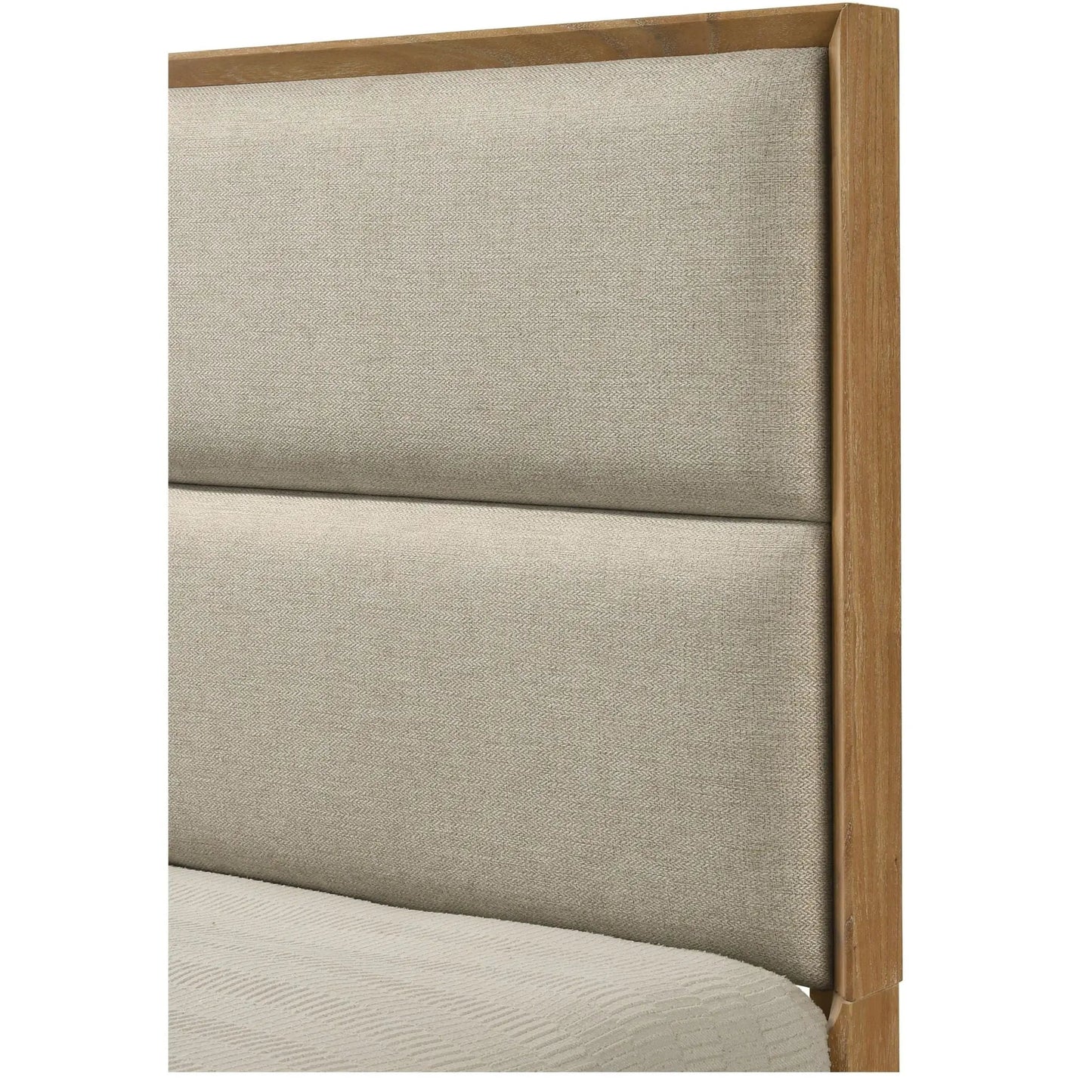 Contemporary Storage Bed with Plush Headboard