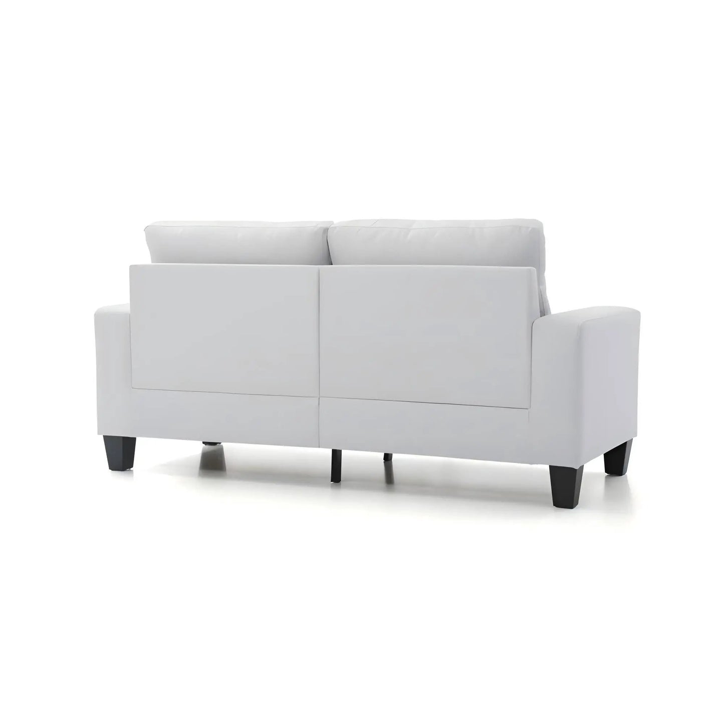Newbury modular sofa white modern stationary sofa Unique Piece Furniture with square arms on Tampa Home & Garden Store