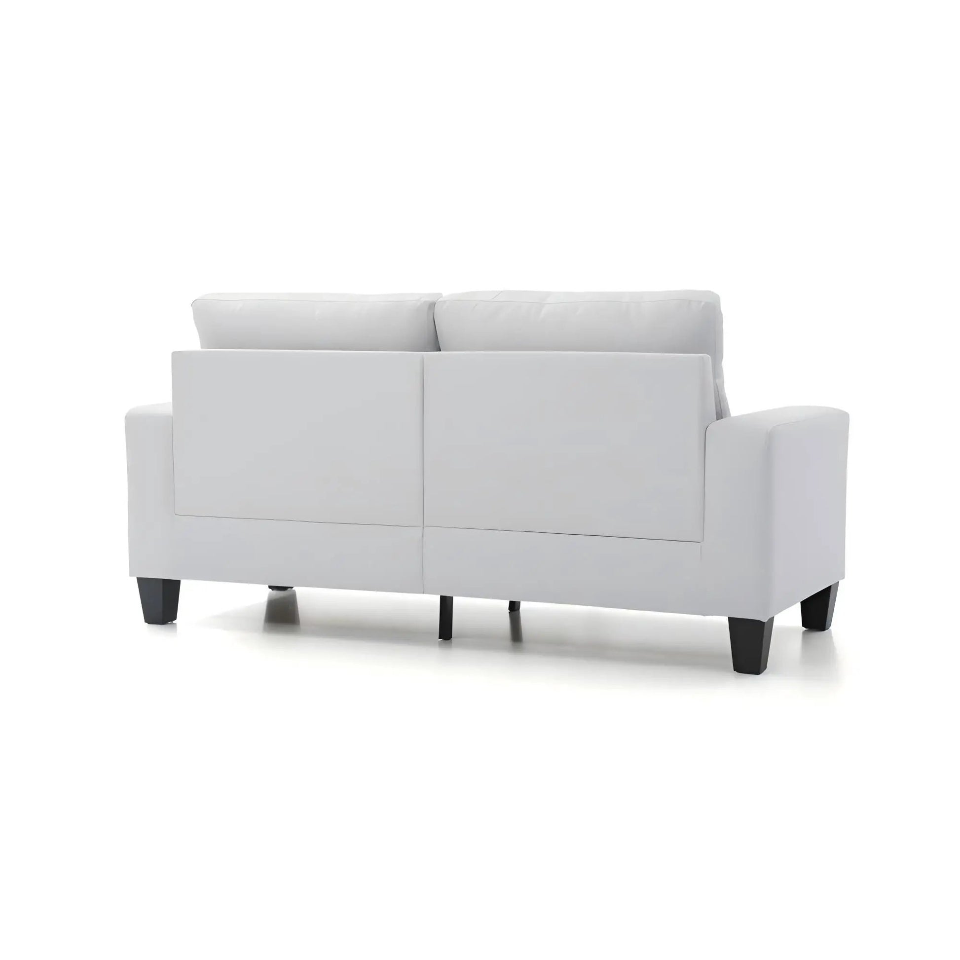 Newbury modular sofa white modern stationary sofa Unique Piece Furniture with square arms on Tampa Home & Garden Store