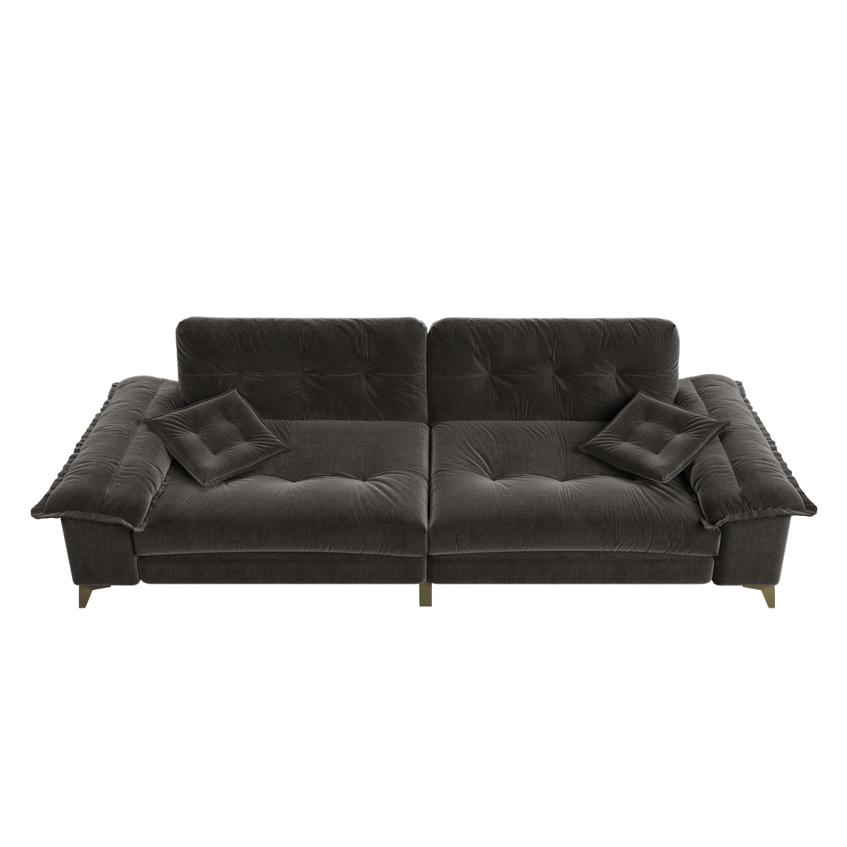 Modern 4 Seater Cloud Sofa and Chenille Frame
