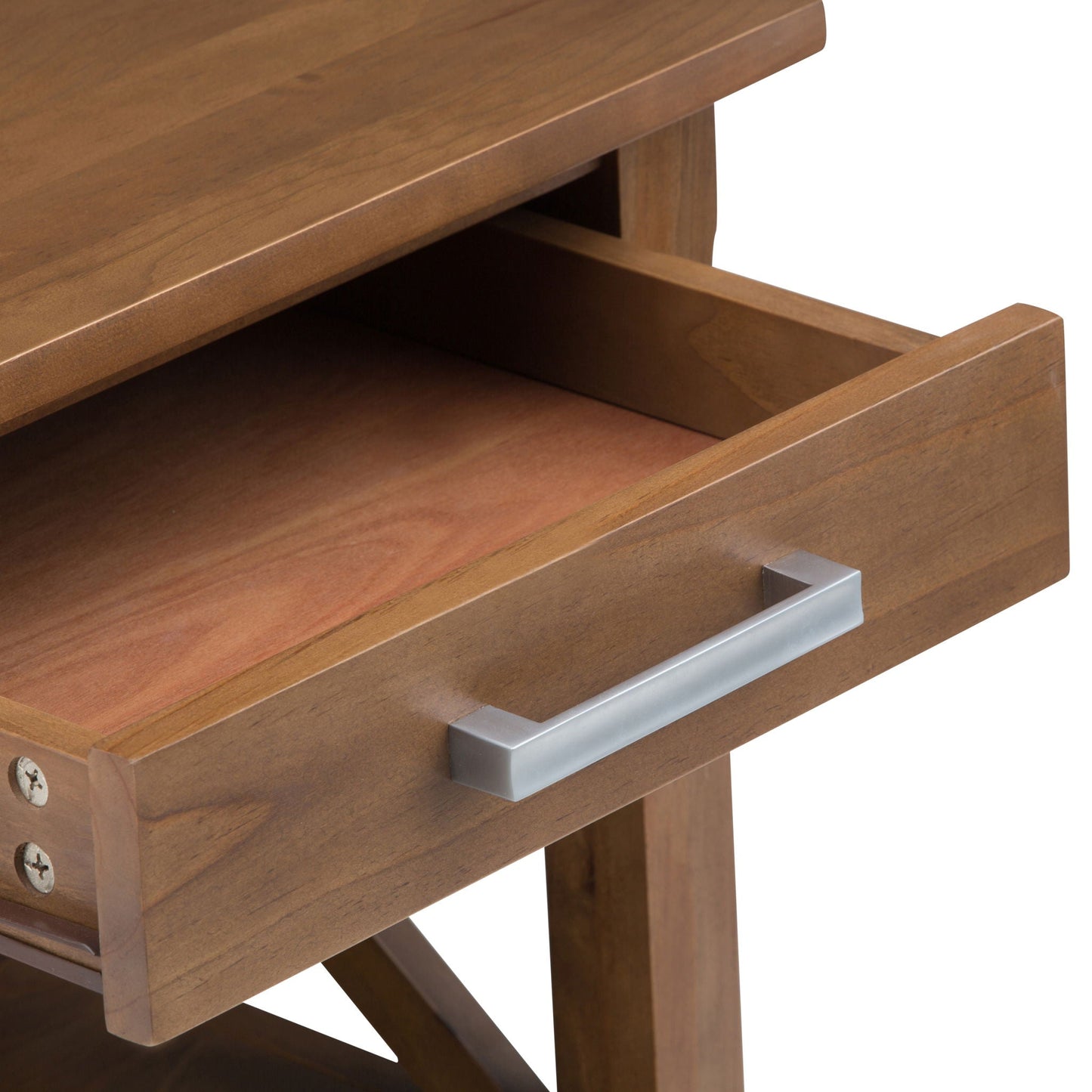 Kitchener Solid Wood End Table with Brown Stain