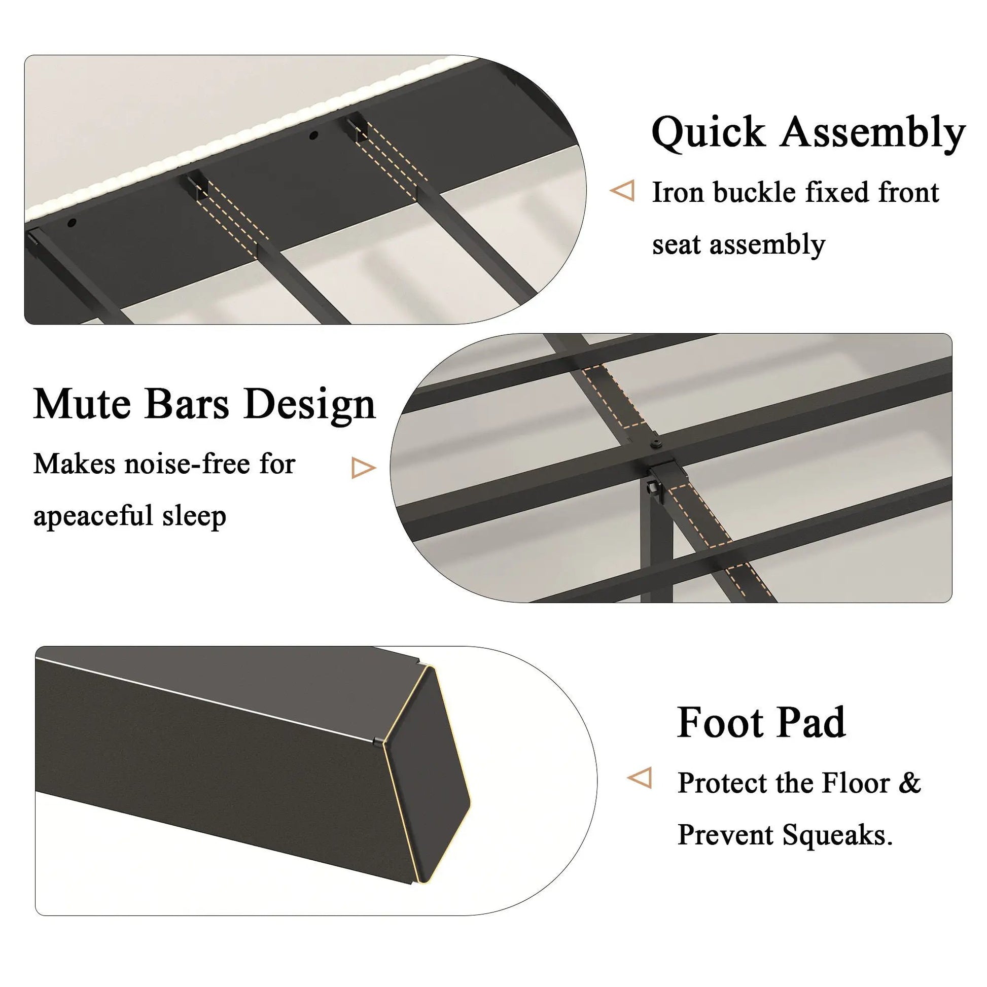 Platform Bed with metal frame and charging station by Unique Piece Furniture on Tampa Home & Garden Store