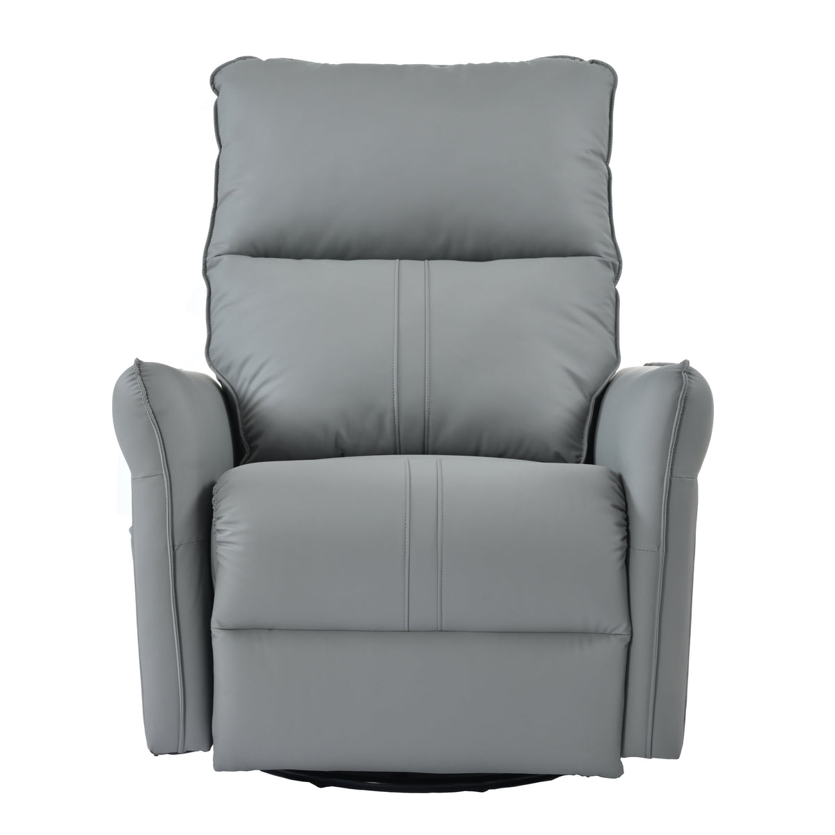 Power Swivel Rocker Recliner chair gray cushioned back and arms HouseOfZazla on Tampa Home & Garden Store