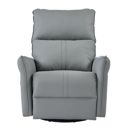 Power Swivel Rocker Recliner chair gray cushioned back and arms HouseOfZazla on Tampa Home & Garden Store