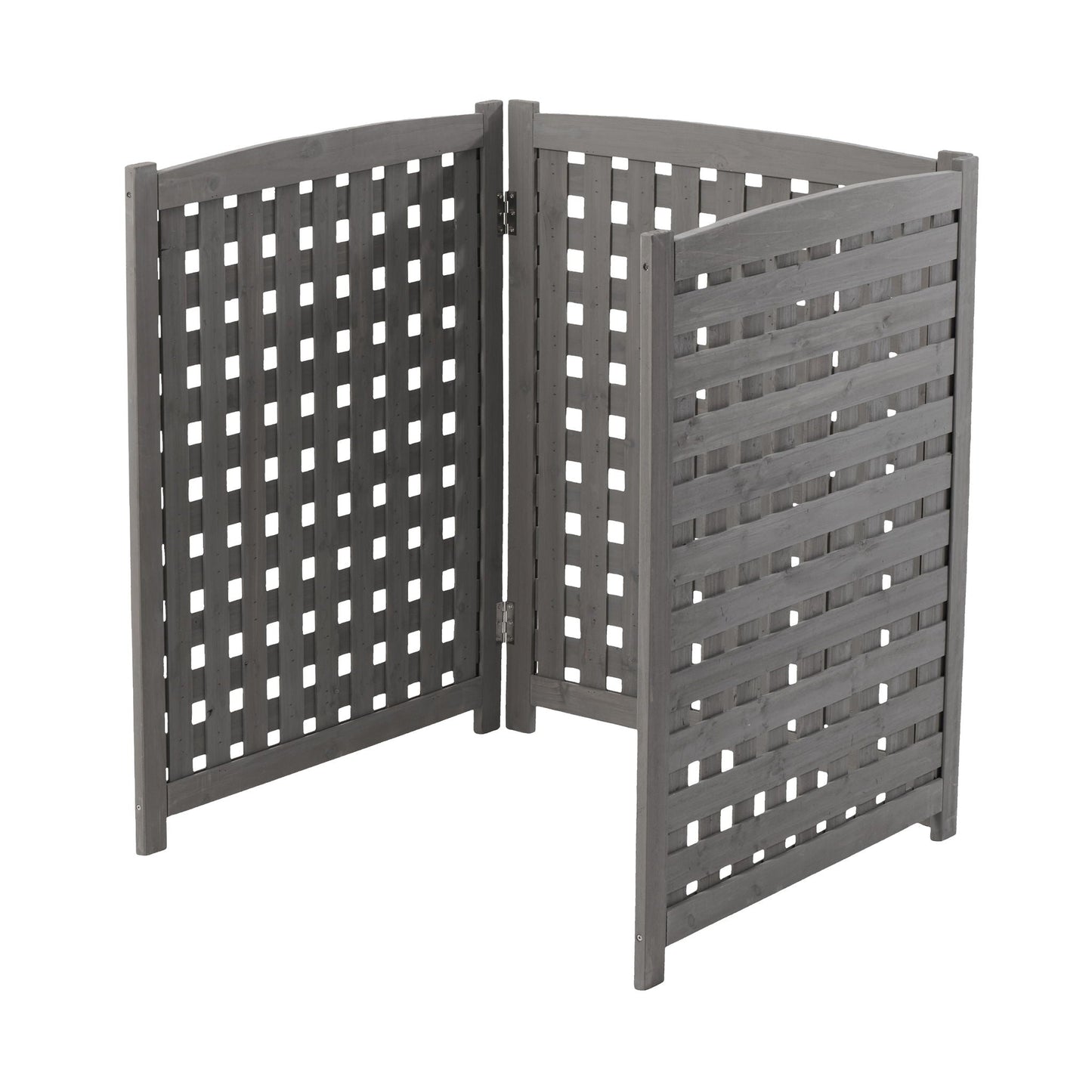 Three Wooden Fences and Outdoor AC Privacy