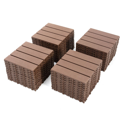 Plastic Interlocking Patio Deck Tiles For Outdoor