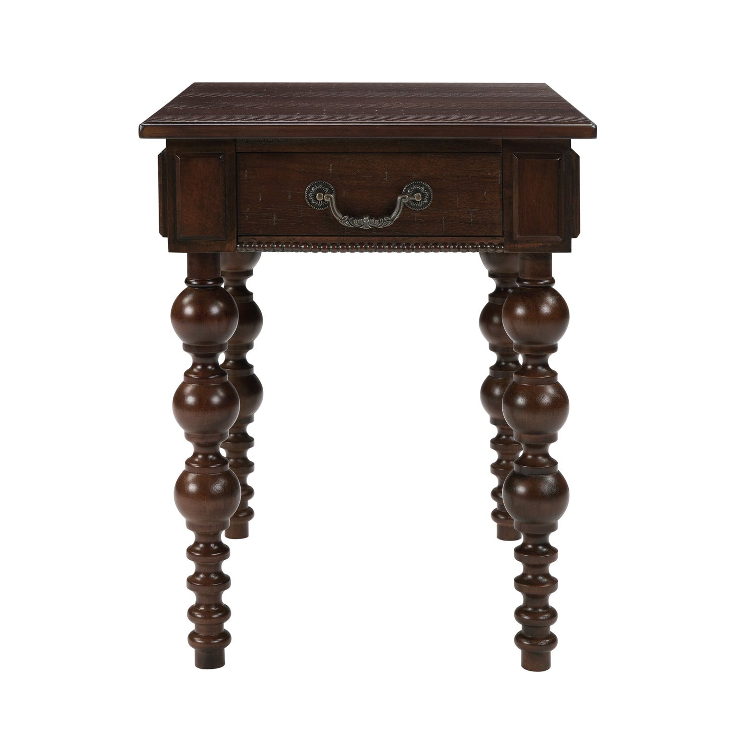 End table with drawer, espresso solid wood by HouseOfZazla on Tampa Home & Garden Store