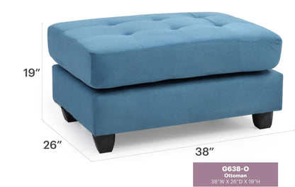 Chic Contemporary Storage Ottoman Tufted Cushion