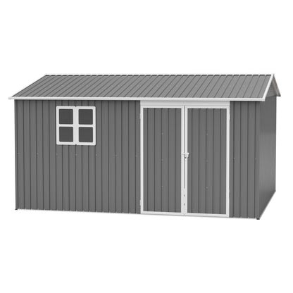 12x10 Ft Outdoor Metal Tool and Storage Shed