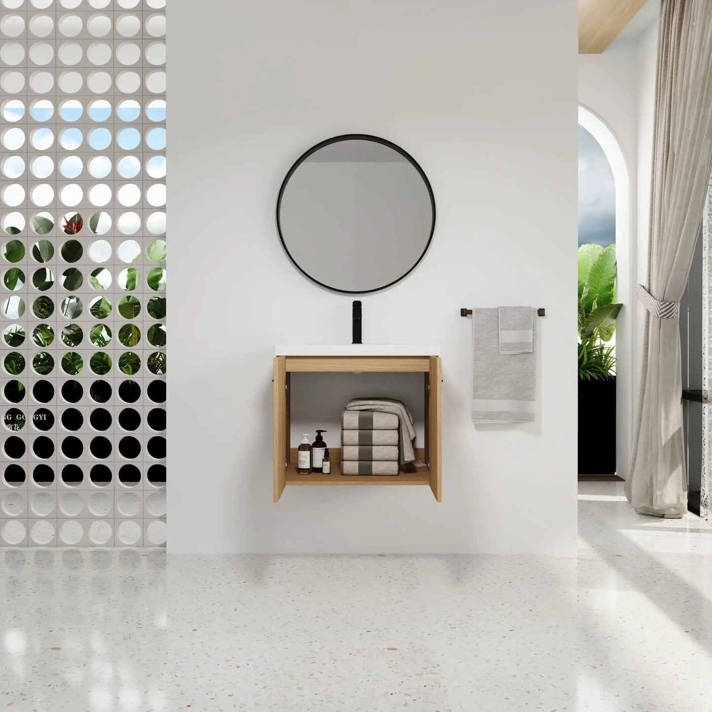 Floating Bathroom Vanity with Sink Wall Mounted