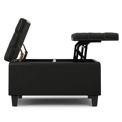 Harrison Upholstered Coffee Table Storage Ottoman
