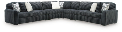 Midnight Madness Sectional and Jumbo Corduroy
