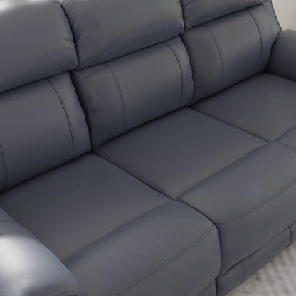 Oslo dual power reclining sofa by Unique Piece Furniture in gray leather on Tampa Home & Garden Store