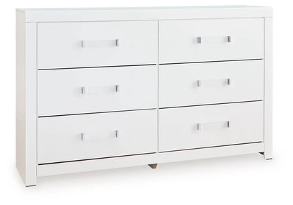 Maeling Six Drawer Dresser with Matte Finish
